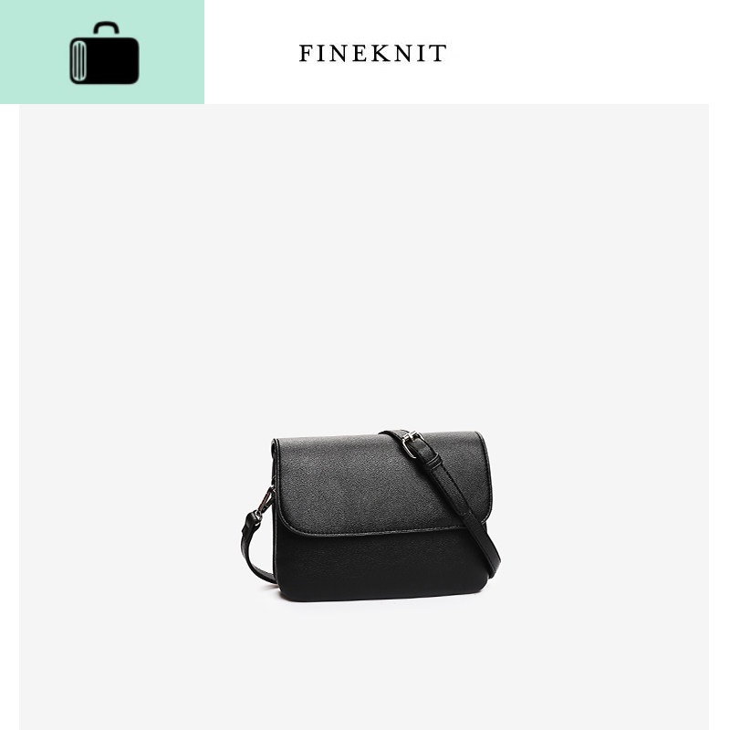 信封包女包2020新款时尚简约韩版小方包单肩斜挎包豆腐包NEW LAKE 黑色女斜挎包