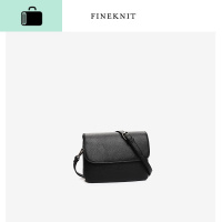 信封包女包2020新款时尚简约韩版小方包单肩斜挎包豆腐包NEW LAKE 黑色女斜挎包