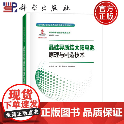 ]晶硅异质结太阳电池原理与制造技术 王文静, 赵雷, 周春兰等编著 科学出版社 9787508864990