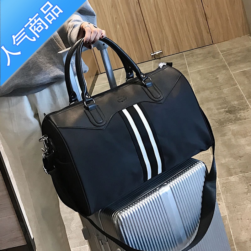 封后韩版男手提包行李包大容量短途旅行包行李袋单肩鞋位旅游包旅行袋旅行包男女