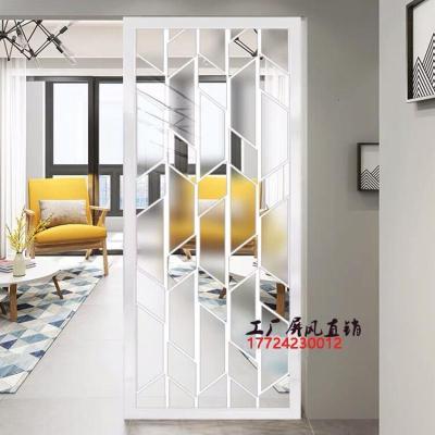 BONJEAN现代简约玻璃屏风卧室遮挡家用客厅卧室隔断双面透光进玄关轻奢