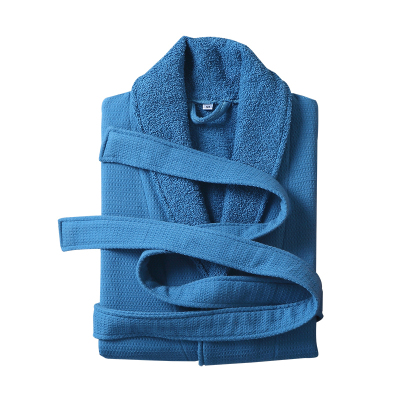 Lapasiòn全棉毛圈华夫格浴袍男女纯棉睡袍吸水速干五星级酒店加厚成人情侣浴衣