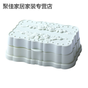 家柏饰(CORATED)翻盖沥水肥皂盒带盖浴室卫生间香皂盒皂托肥皂架