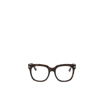 汤姆福特(Tom Ford)平光镜透明镜片几何框女款时尚百搭配饰透明眼 黑色