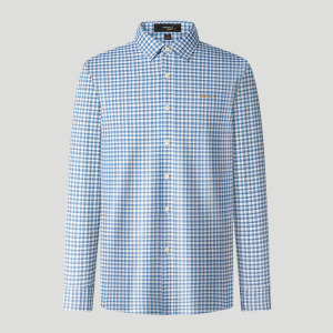 鳄鱼恤CROCODILE 中年男士棉柔保暖透气休闲翻领衬衣