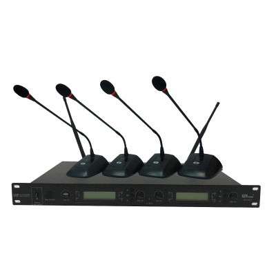 启诺 QN-CG014一拖四无线音像联动话筒黑灰(个)