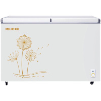 MELING美菱278升冰柜双温卧式家用商用大容量冷冻冷柜