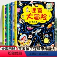 [全4册]迷宫大冒险 [正版]迷宫大冒险全4册儿童迷宫益智专注力训练 5-6岁走迷宫绘本大冒险书 3-4岁幼儿思维逻辑注