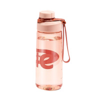 希乐塑料杯670ml大容量户外便携清透沙滩粉XL-2225