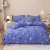 安居先森40支纱高支高密全棉印花单人床三件套活性印染员工宿舍常用0.9米床/1.2米床床上用品三件套C1373