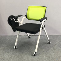 臻远 ZY-7533 折叠培训椅办公会议椅电脑椅 含轮子写字板