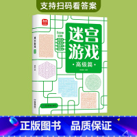 迷宫游戏(高级)8岁以上 [正版]儿童迷宫书3-4-5-6-7-8一10-12岁幼儿园到小学生分级迷宫专注力训练书一二年