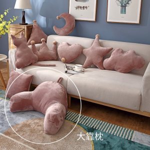 美帮汇毛绒办公室久坐腰靠护腰孕妇加厚汽车腰靠垫靠枕老人沙发背靠垫