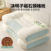 决明子磁石枕头护颈椎助睡眠枕芯成人家用一对宿舍睡觉专用低整头