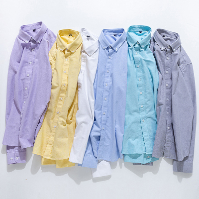 2020衬衫衣男士长袖棉秋季青少年韩版时尚休闲学生修身寸衫潮