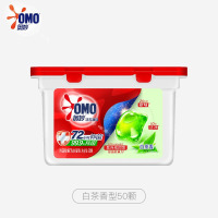 奥妙洗衣凝珠持久留香浓缩酵素去渍 除菌除螨洗衣液三效合一[白茶香]凝珠50颗×1盒