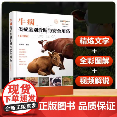 牛病类症鉴别诊断与安全用药附视频 牛常见病防治与安全用药指导书牛的消化系统疾病的类症鉴别诊断与安全用药 牛场兽医专业参考