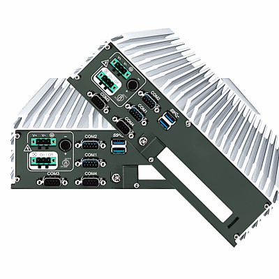 Tuunwa腾华WTEC-3410服务器工控机(酷睿i33210-8GB-1TB）强固宽温-25-70无风扇设计,6v-36v直流80v过载保护1PCI2迷你PCIe