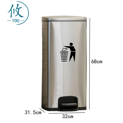 攸不锈钢直投垃圾桶