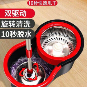 拖把旋转式免手洗拖地墩布桶自动脱水甩干家用托把带地拖布桶