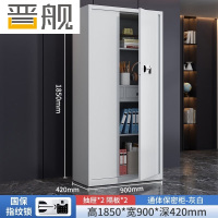 晋舰保密柜加厚文件柜资料柜档案柜铁皮柜通门带斗国宝指纹锁常规款0.6mm