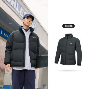 361°羽绒服冬季男女同款雨屏防泼水短羽绒服宽松立领运动外套