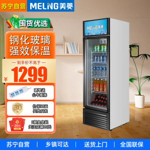 美菱(MeiLing)203L商用立式单门展示柜 饮料饮品冷藏保鲜冰柜 超市小卖部陈列柜 SC-237LHM