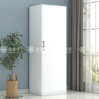 鑫星奈 阳台柜单门衣柜钢制储物柜铁皮柜 白色单门衣柜600mm宽
