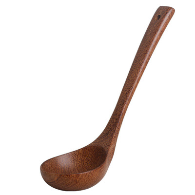 木杓不锈钢厨具套装家用厨房炊具锅铲套装炒菜铲子木柄汤勺漏勺-6件套