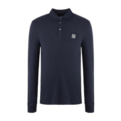 奢侈品服饰男藏蓝logo贴片POLO衫 PASSERBY50387465404- 2024新款