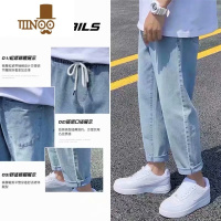 YANXU电子厂裤子无金属秋季加绒无铁牛仔裤子男耐脏干活无磁不带金属