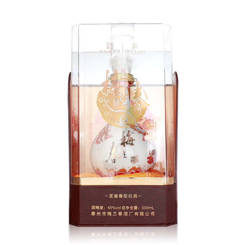 苏糖 梅兰春 45度 金龙珍藏版 芝麻香型白酒 500ml*单瓶装(拍4瓶发