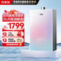 万家乐 安睡洗燃气热水器16升天然气下置风机密闭稳燃舱增容全景玻璃屏[彩虹系列] 伺服恒温JSQ30-16RG1(F)
