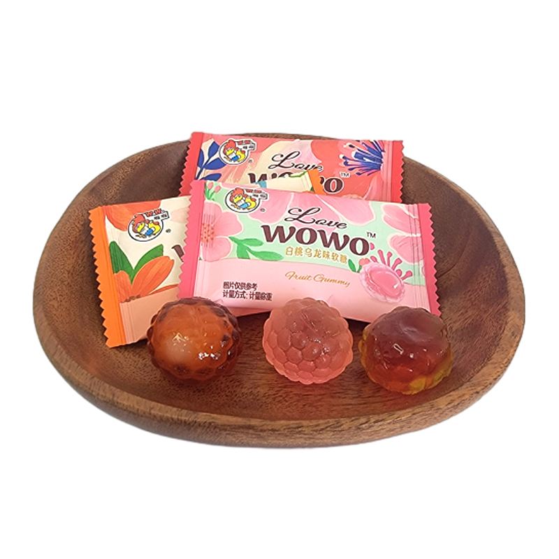 喔喔夹心凝胶软糖果散装250g婚庆结婚喜糖年货休闲零食品