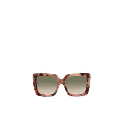 古驰(GUCCI)玳瑁色徽标细节方框太阳镜女款有色镜片时尚潮酷百搭