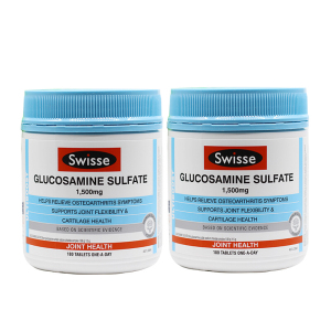 澳洲Swisse瑞思氨糖维骨力片剂 180片 2瓶装 骨胶原葡萄糖胺关节灵软骨(膳食营养补充剂)
