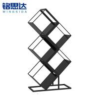 铭思达书架收纳架黑色五层个