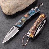 折叠刀便携水果刀户外生存小刀不锈钢锋利高硬度露营贴身刀具