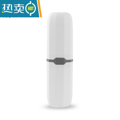 敬平牙刷盒便携式小旅行套装简约漱口杯出差外带简约牙具收纳情侣家用 象牙白洗漱杯