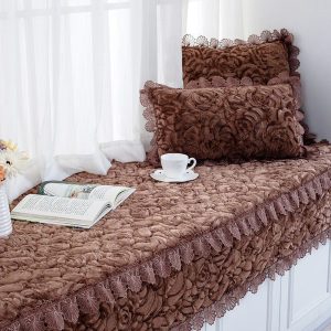 汐岩阳台垫子飘窗垫可裁剪加厚毛绒窗台垫榻榻米垫子可机洗飘窗毯定做