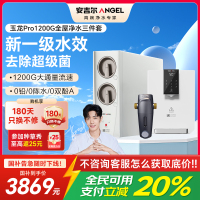 安吉尔家用净水器直饮净水机玉龙Pro1200G+Y3611管线机+J3217前置过滤器