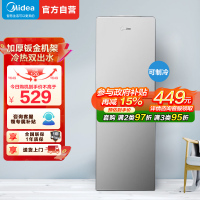 美的(Midea)饮水机 立式家用办公双封闭门防尘大储物柜饮水器银色 YD1518S-X 冰热型