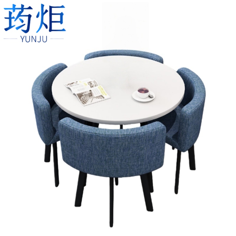 荺炬会客桌一桌4椅80cm套