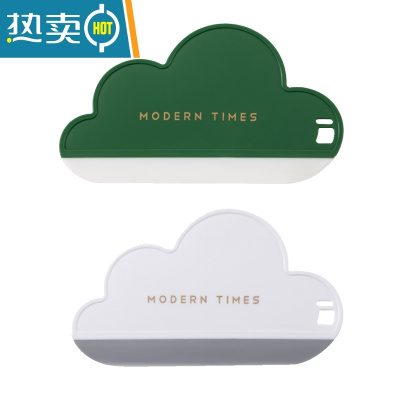 敬平云朵刮水器迷你小台面清洁刷板卫生间擦玻璃器镜子专用洗手台窗 [2个装]绿色+白色)