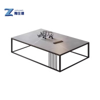 豫庄德岩板茶几1m张