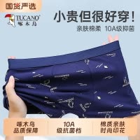 啄木鸟内裤男士纯棉2025新款抗菌裆裤衩青少年男生大码四角短裤