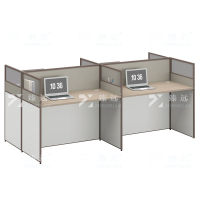 臻远 ZYGW-038职员桌办公桌屏风工作卡位对坐四人位