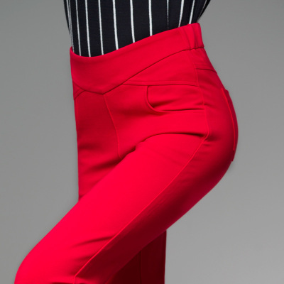 大红色打底裤结婚穿女士秋冬款铅笔裤外穿长裤大码弹力高腰女裤子