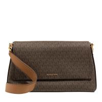 Michael Kors女式休闲单肩斜挎包棕色印花轻便大容量防水设计