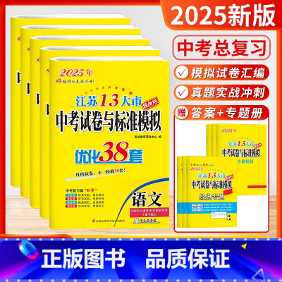 [2025]语数英物化 套装5本(含24年中考真题) 初中通用 [正版]备考2025恩波38套江苏省中考13十三大市中考